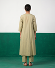 Sage Green Pleated Pure Cotton Kurta Set