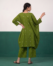 Green Printed Cocoon Kurta & Pants Set