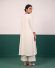 Ivory Pleated Pure Cotton Kurta Set