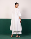 White Cotton Kurta Set