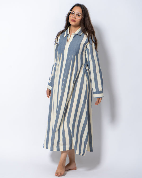 Aponi Striped Cotton Dress