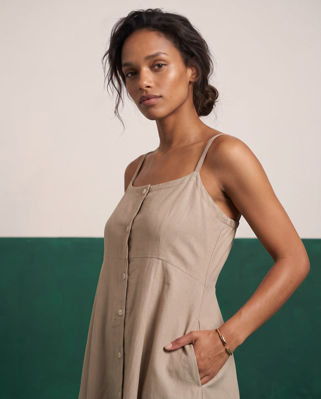 Sand Dune Strappy Kurta & Palazzo Co-ord Set - View 2