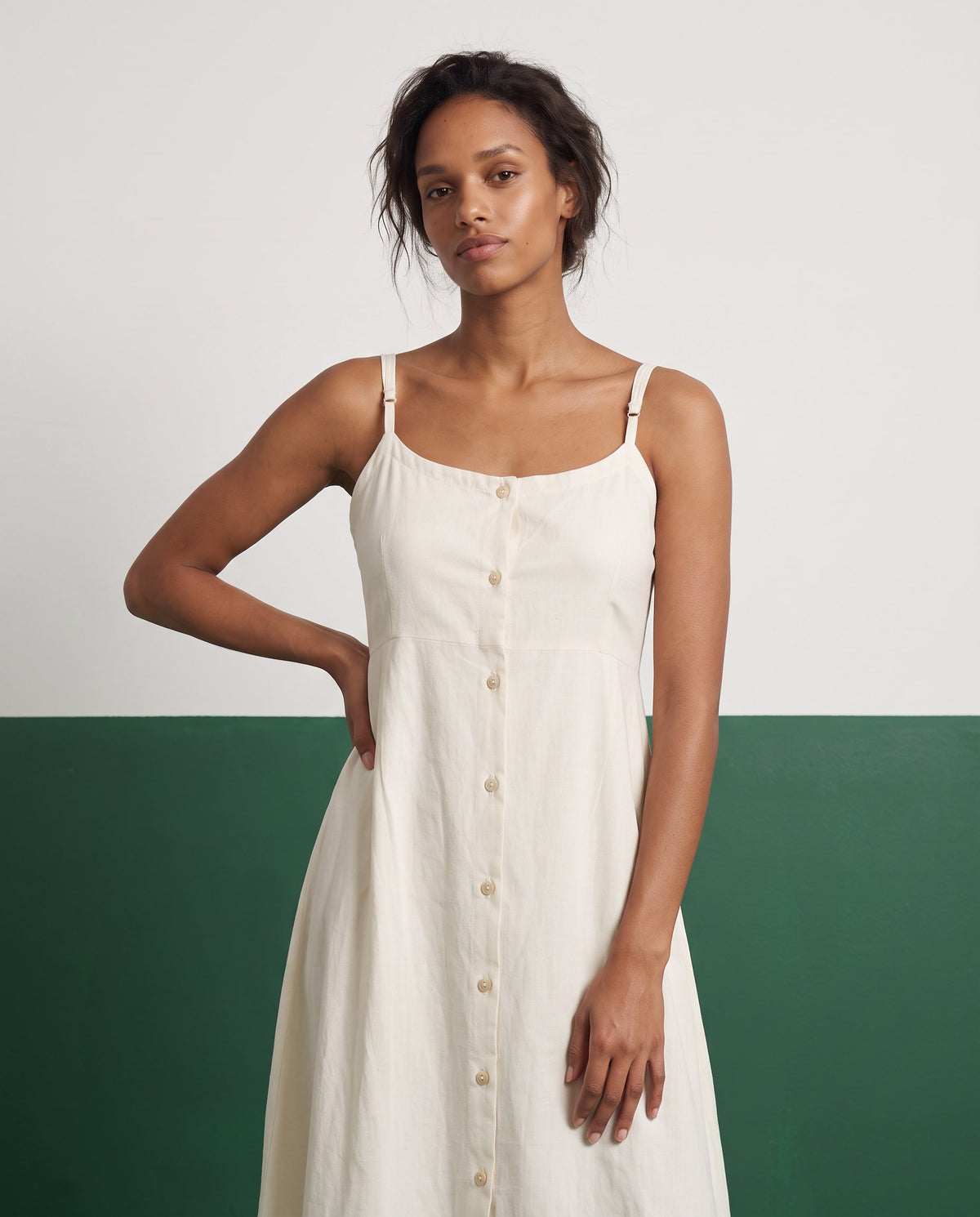 Ivory Dream Strappy Kurta & Palazzo Co-ord Set - View 4