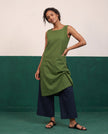 Forest & Night Sleeveless Kurta & Culotte Set - View 4