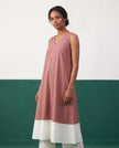 Blush & Blanc Colour-Block Kurta & Palazzo Set - View 4