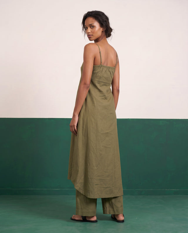 Olive Grove Strappy Kurta & Palazzo Co-ord Set - View 2