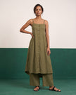 Olive Grove Strappy Kurta & Palazzo Co-ord Set - View 3