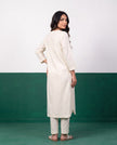 Ivory Dream Three-Quarter Sleeve Kurta & Palazzo Co-ord Set - Back view