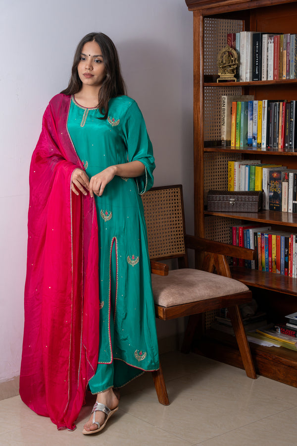 Panna Ruby Green Suit