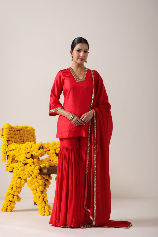 Subhadra Silk Sharara Set