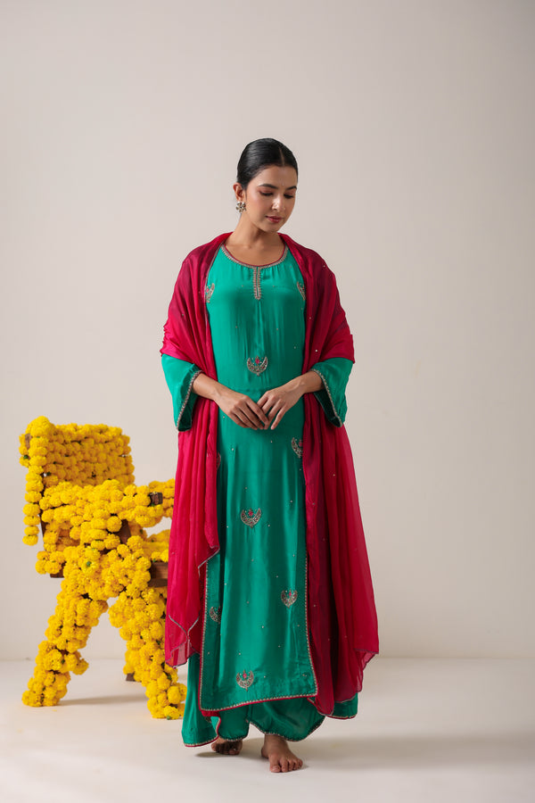 Panna Ruby Green Suit