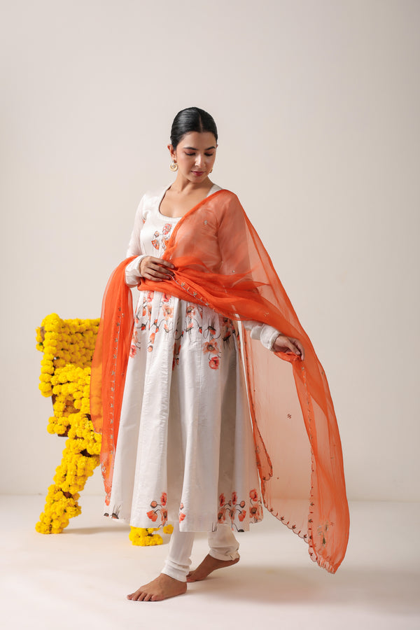Surajmukhi Italian Raw Silk Suit Set