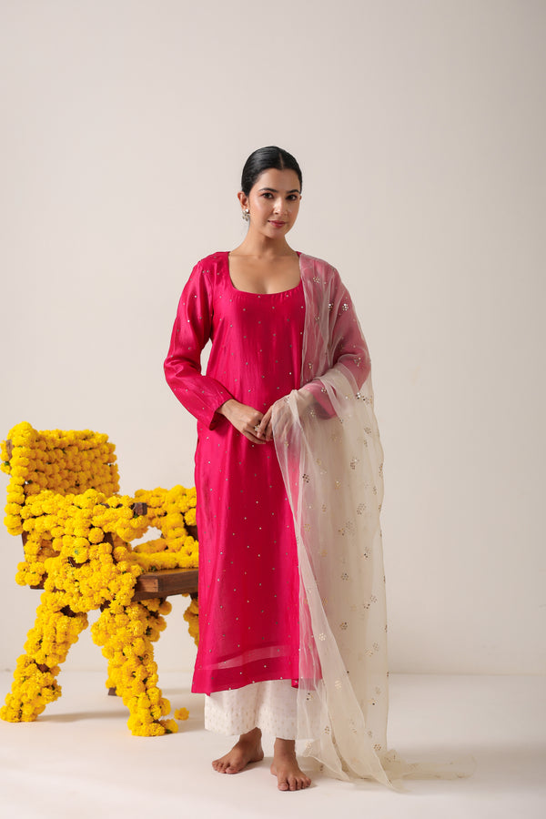 Vayjayanti Chanderi Suit Set