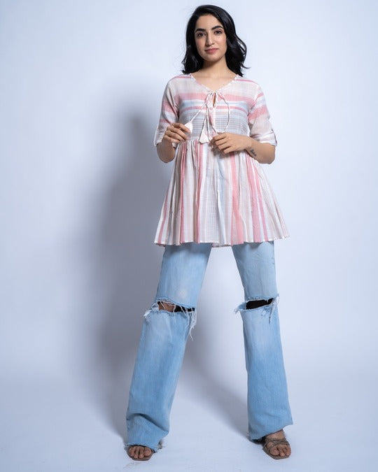 Matci Cotton Top (Pink)